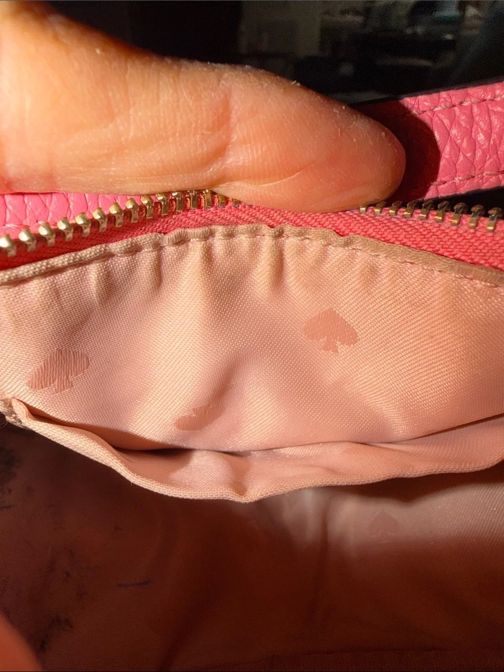 kate spade Woman’s Mini Hot Pink Pebbled Leather Chain Crossbody